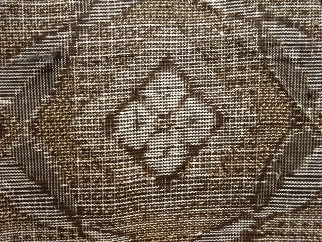 JAPANESE KIMONO / ANTIQUE KIMONO / SILK / DORO OSHIMA TSUMUGI / WOVEN KIKKO